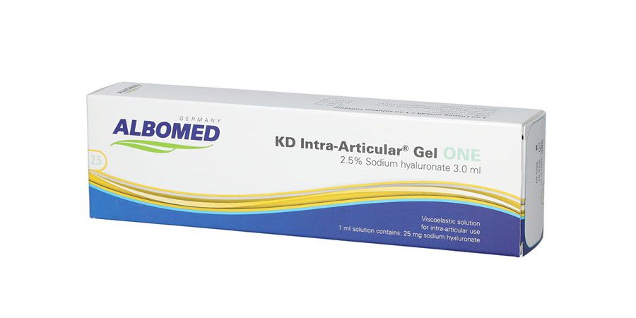 Seitenansicht Albomed One Verpackung