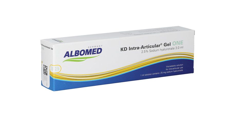 Seitenansicht Albomed One Verpackung