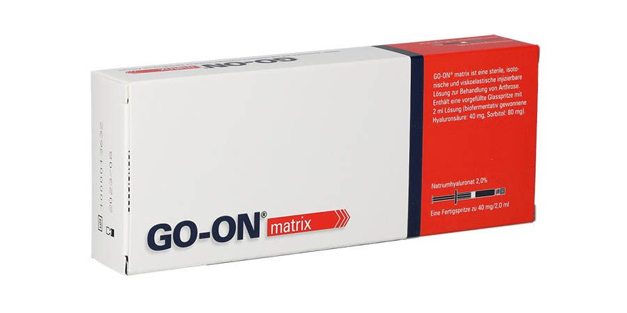 Seitenansicht Go-On Matrix Verpackung